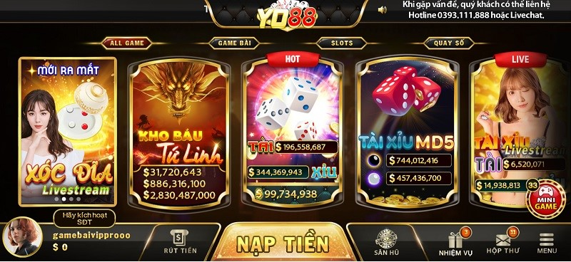 Top 5 kinh nghiệm chơi nổ hũ tại Yo88 chắc chắn ăn tiền 2 Yo88 có những trò chơi nổ hũ nào?